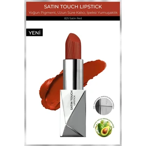 Alix Avien Uzun Süre Kalıcı Nemlendirici Pürüzsüz Etkili Yarı Mat Ruj - Satin Touch Lipstick 825 Satin Red