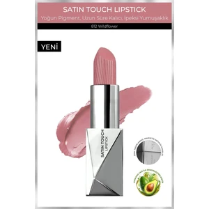 Alix Avien Uzun Süre Kalıcı Nemlendirici Pürüzsüz Etkili Yarı Mat Ruj - Satin Touch Lipstick 812 Wildflower