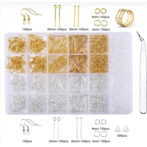 Yiğit Aksesuar 2000 Adet Dev Küpe Takı Yapım Seti Malzemeleri