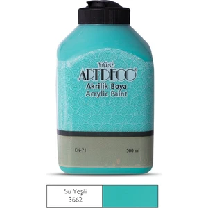 Akrilik Ahşap Boyası 500 ml 3662 Su Yeşili