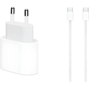 20W Apple Iphone 15 - 16 - Pro - Pro Max Type-C To Type-C Hızlı Şarj Aleti Seti Kablo ve Adaptör