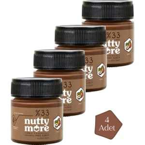 Nutty More %33 Fındık Parçacıklı Kakaolu Fındık Ezmesi 200 gr x 4 Adet