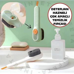 Deterjan Hazneli Çok Amaçlı Pratik Fırça Bulaşık, Banyo ,ayakkabı Temizleme Yıkama Fırçası 1 Adet