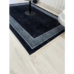 Lorin Şönil Görünüm Bordürlü Lateks Taban Saçaklı Modern Halı