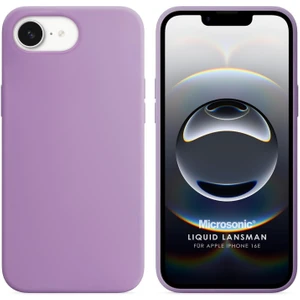 Apple iPhone 16E Kılıf Liquid Lansman Silikon Lila