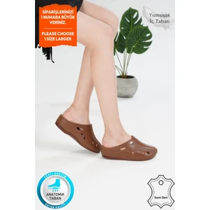 Neon Shoes Lisa Kadın Sabo Medikal Doktor Hemşire Hastane Tam Ortopedik Önü Kapalı Ev Dışarı Terlik