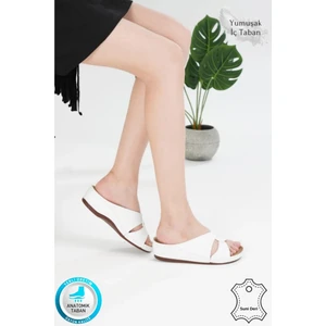 Neon Shoes Putu Kadın Çapraz Konfor Modeli Günlük Ortopedik Terlik Anne Orta Yaş Genç Ev & Dışarı Terliği