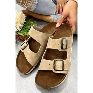 Neon Shoes Angel Unisex Ortopedik Tabanlı Terlik Çift Bantlı Tokalı Günlük Rahat Ev & Dışarı Terliği