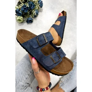 Neon Shoes Angel Unisex Ortopedik Tabanlı Terlik Çift Bantlı Tokalı Günlük Rahat Ev & Dışarı Terliği