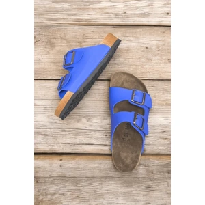 Neon Shoes Angel Unisex Ortopedik Tabanlı Terlik Çift Bantlı Tokalı Günlük Rahat Ev & Dışarı Terliği