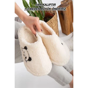 Kadın Ev Terliği Peluş Terlik Çeyiz ve Bohça Terliği Ses Yapmaz Kalın Taban