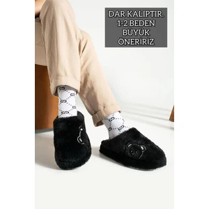 Kadın Ev Terliği Peluş Terlik Çeyiz ve Bohça Terliği Ses Yapmaz Kalın Taban