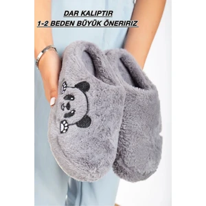 Kadın Ev Terliği Peluş Terlik Çeyiz ve Bohça Terliği Ses Yapmaz Kalın Taban
