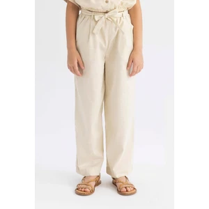 Kız Çocuk Wide Leg Geniş Bol Paça Pamuklu Pantolon B5045A824HS