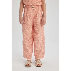 Kız Çocuk Wide Leg Geniş Paça Desenli Pantolon B5046A824SM