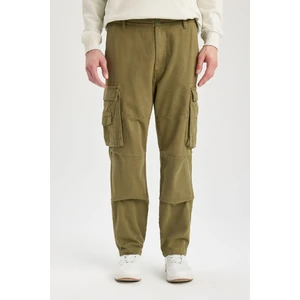 Pantolon Wide Leg Fit Geniş Kalıp Normal Bel Geniş Paça Kargo Cepli B1915AX24SP