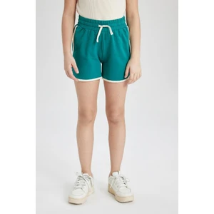 Kız Çocuk Beli Lastikli Basic Düz Şort B5164A824HS