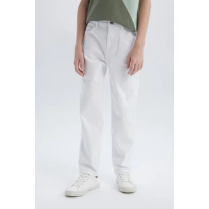 Erkek Çocuk Straight Fit Düz Paça Basic Düz Jean Pantolon B5616A825SM