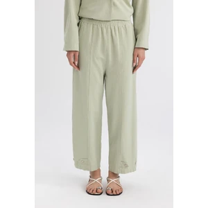 Keten Karışımlı Basic Düz Harem Pantolon B7506AX24SP