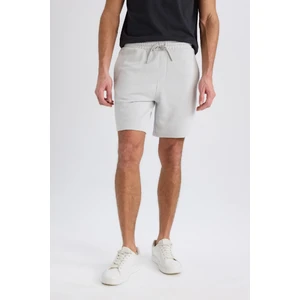 Regular Fit Düz Paça Beli Bağcıklı Cepli Basic Düz Şort B8672AX25SP