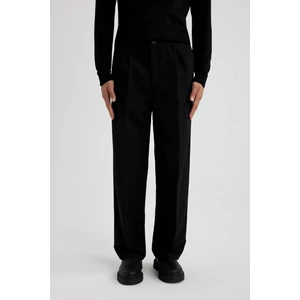 Pantolon Relax Fit Geniş Paça Basic Düz Cepli B8953AX23WN