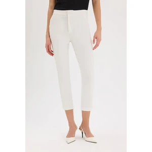Klasik Chino Kumaş Pantolon Normal Bel Basic Düz Cepli Bilek Boy C1429AX25SP