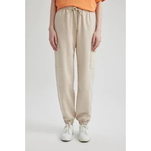 Coool Basic Düz Beli Paçası Lasitkli Kargo Cepli Jogger Eşofman Altı C1444AX24SP
