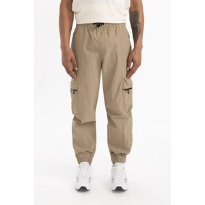 DeFactoFit Oversize Geniş Kalıp Kargo Cepli Dokuma Pantolon C1528AX24SM