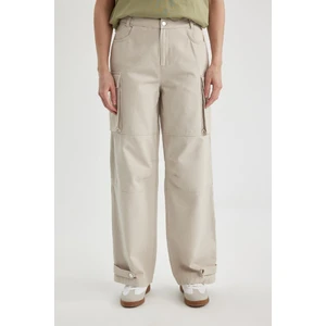 Kargo Cepli Basic Düz Gabardin Pantolon C1670AX24SP