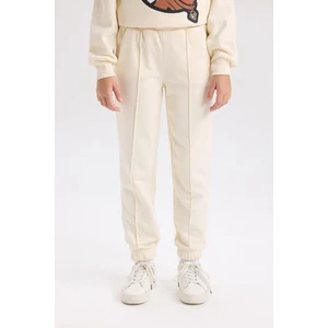 Kız Çocuk Beli Paçası Lastikli Basic Düz Jogger Eşofman Altı D3201A824WN