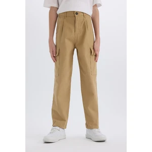 Erkek Çocuk Loose Fit Standart Paça Gabardin Pantolon D3406A825SP