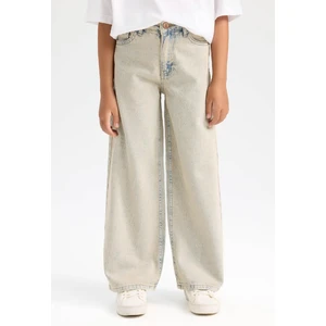 Kız Çocuk Wide Leg Geniş Bol Paça Cepli Pantolon D3720A824WN