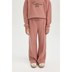 Kız Çocuk Wide Leg Geniş Bol Paça Beli Lastikli Eşofman Altı D3974A824WN