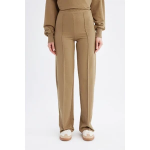 Wide Leg Geniş Bol Paça Eşofman Altı Beli Lastikli Basic Düz D4805AX24AU