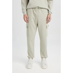Regular Fit Jogger Eşofman Altı Basic Düz Kargo Cepli Lastikli Paça D5252AX25SP
