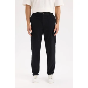 Relax Fit Rahat Kesim Yazlık Pantolon Kargo Cepli Düz Paça D5967AX25SP
