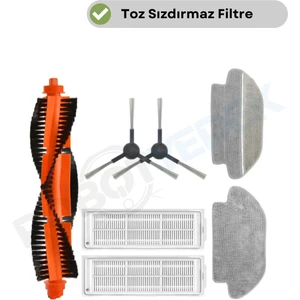 Robot Yedek Xiaomi Viomi V2 Pro Robot Süpürge Yenileme Seti - Fırça, Filtre, Mop