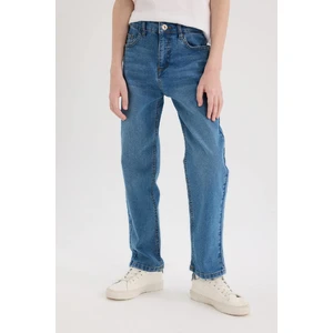 Erkek Çocuk Straight Fit Düz Paça Basic Düz Jean Pantolon D6475A825SM