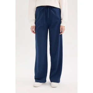 Straight Fit Beli Lastikli Eşofman Altı Uzun Boy Cepli Basic Düz D6667AX25SP