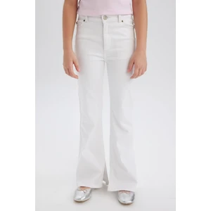 Kız Çocuk Flare Fit İspanyol Paça Pamuklu Jean Pantolon D7099A825SM