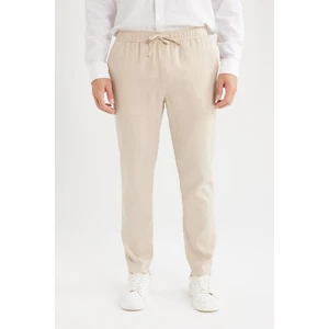 Yazlık Jogger Keten Düz Paça Pantolon D7542AX25SP