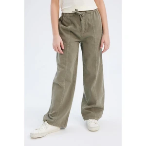 Kız Çocuk Wide Leg Geniş Bol Paça Pamuklu Pantolon D7609A825SM