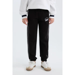 Kız Çocuk Beli Lastikli Baskılı Pamuklu Jogger Eşofman Altı D8092A824WN
