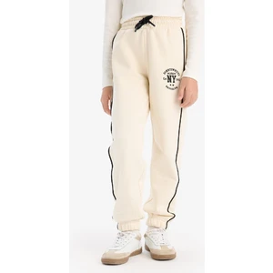 Kız Çocuk Beli Lastikli Baskılı Pamuklu Jogger Eşofman Altı D8092A824WN