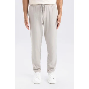 Yazlık Jogger Pantolon Slim Fit Dar Kesim Beli Bağcıklı Cepli Düz Paça D8638AX24AU