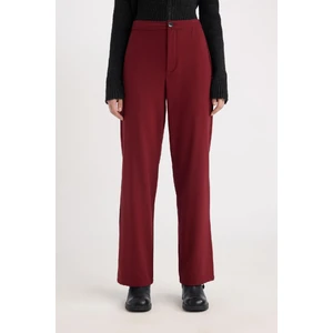 Wide Leg Kumaş Pantolon Geniş Bol Paça Yüksek Bel Basic Düz Standart Boy E1043AX24WN