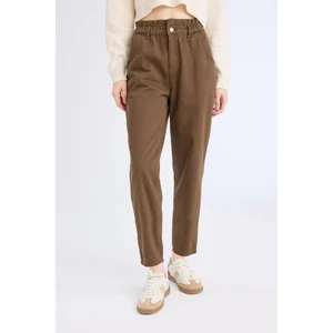Paperbag Beli Lastikli Bilek Boy Jean Pantolon E3870AX25SP