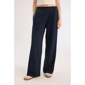 Coool Wide Leg Eşofman Altı Basic Düz Beli Lastikli Geniş Bol Paça E5374AX25SP