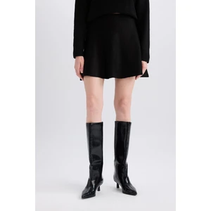 A Form Volanlı Triko Mini Etek E5564AX24CW