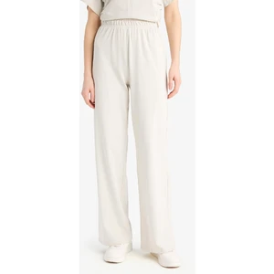 %100 Pamuk Wide Leg Basic Geniş Paça Premium Pantolon E5782AX25SP